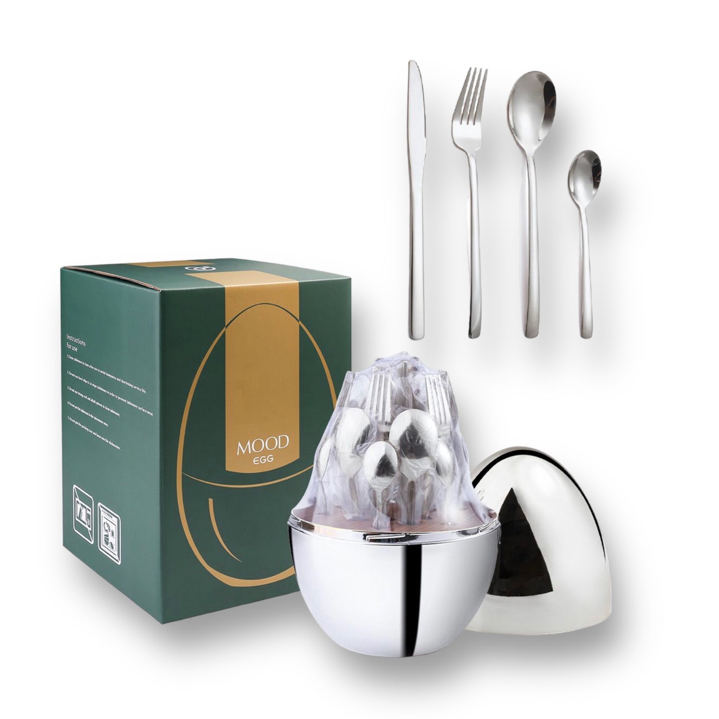 24 piece stainless steel cutlery set