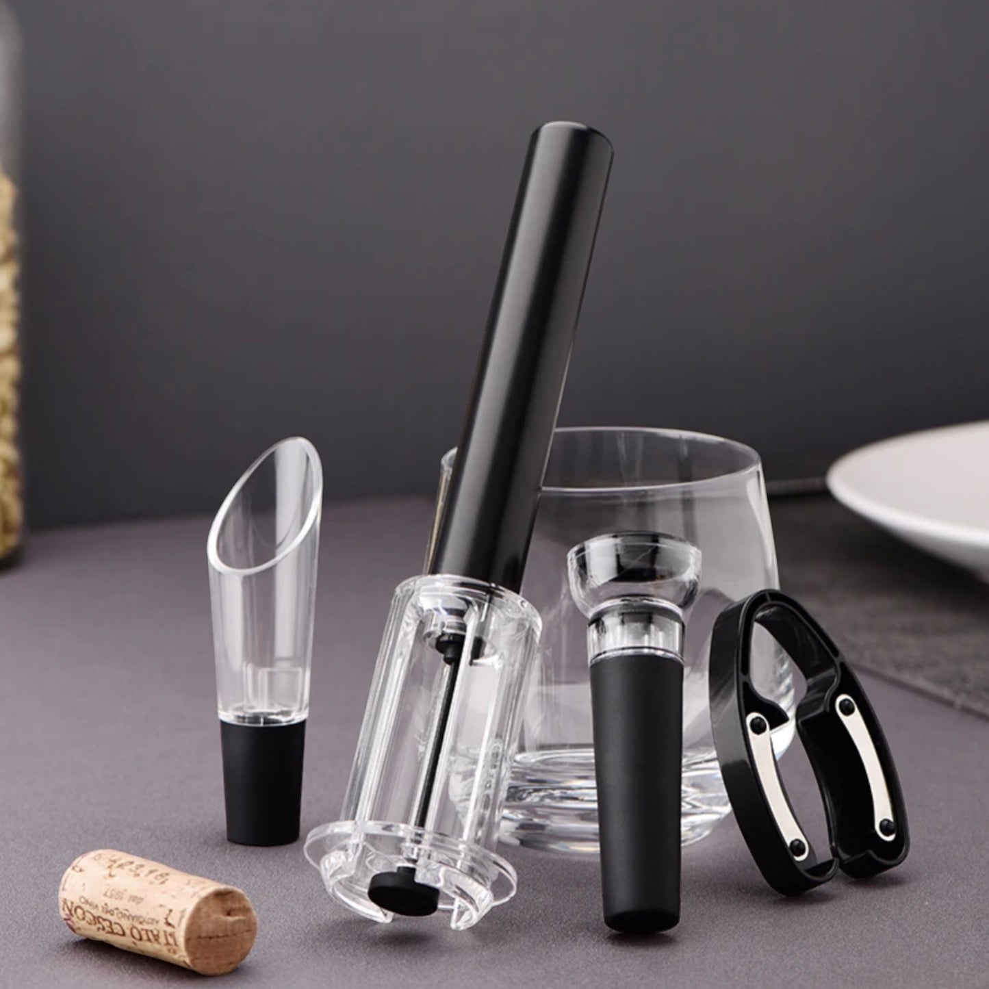 Air Pump Wine Opener Set