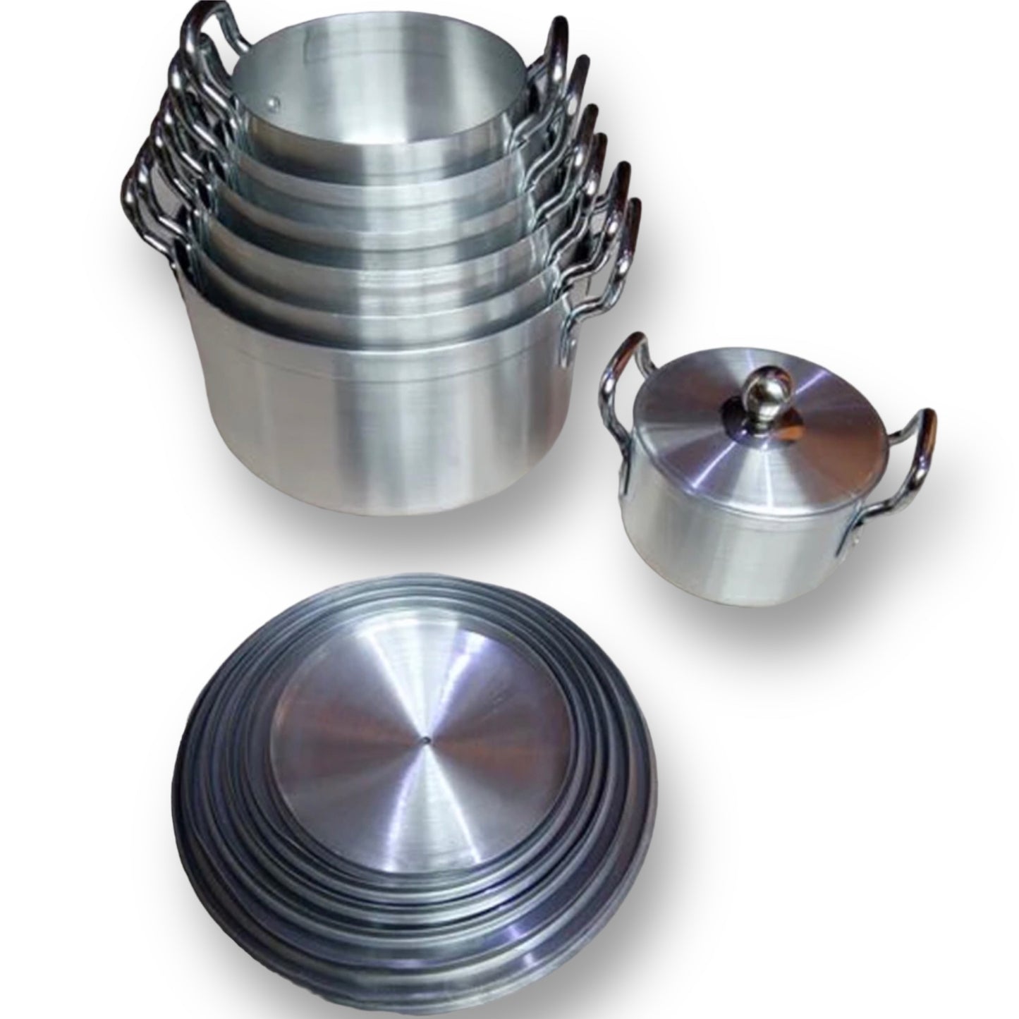 Aluminium pots set (14 piece)