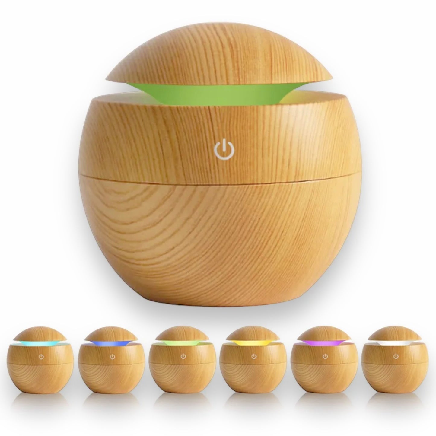 Ultrasonic humidifier with led changing light
