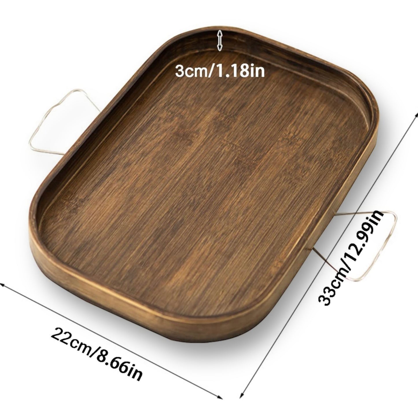 Sofa armrest decor tray