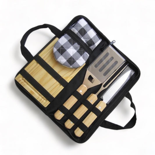 6 Piece Camping Braai BBQ Set