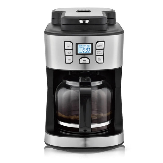 2 in 1 Ground Coffee or Beans Grinder Filter Coffee Maker
