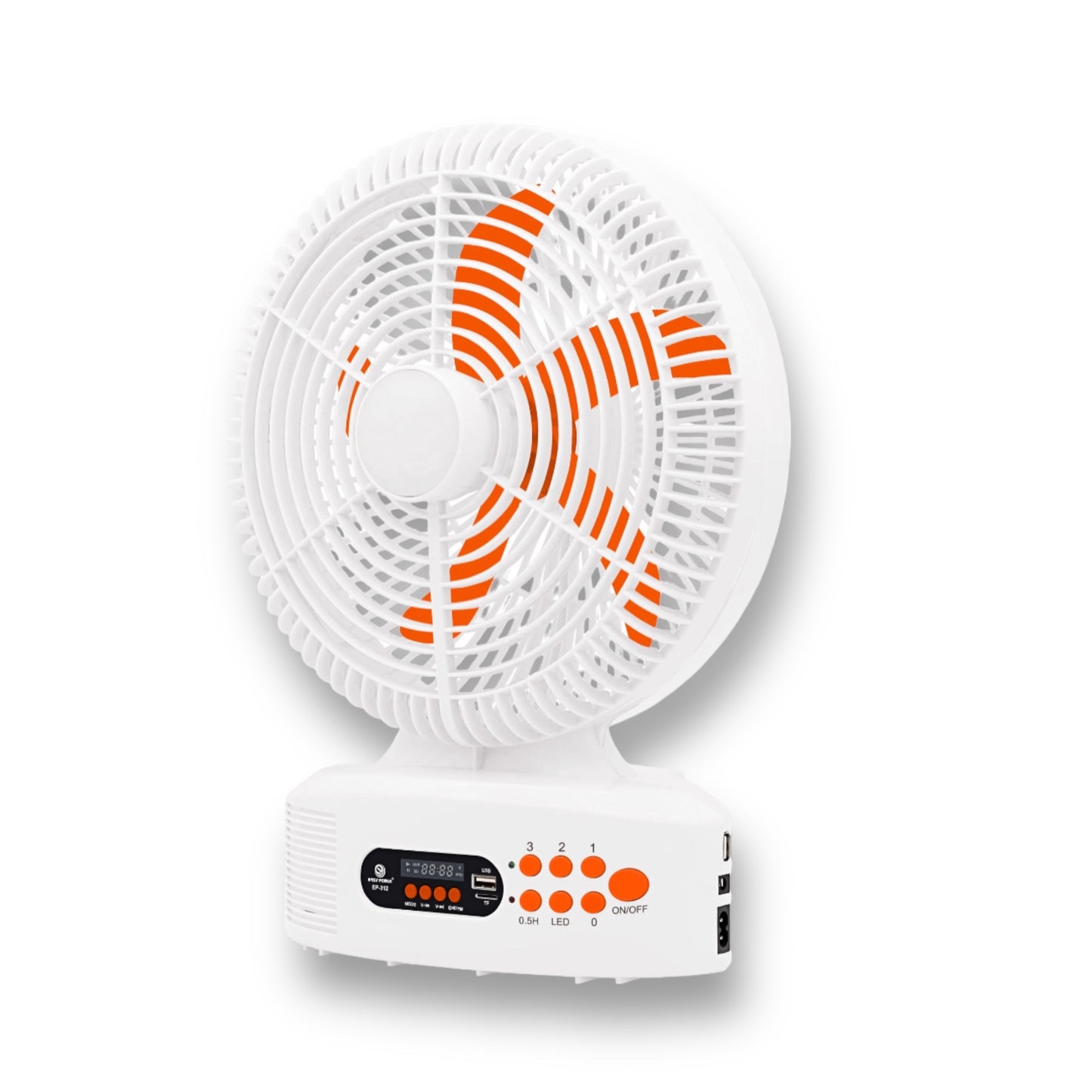 12 inch rechargeable solar fan