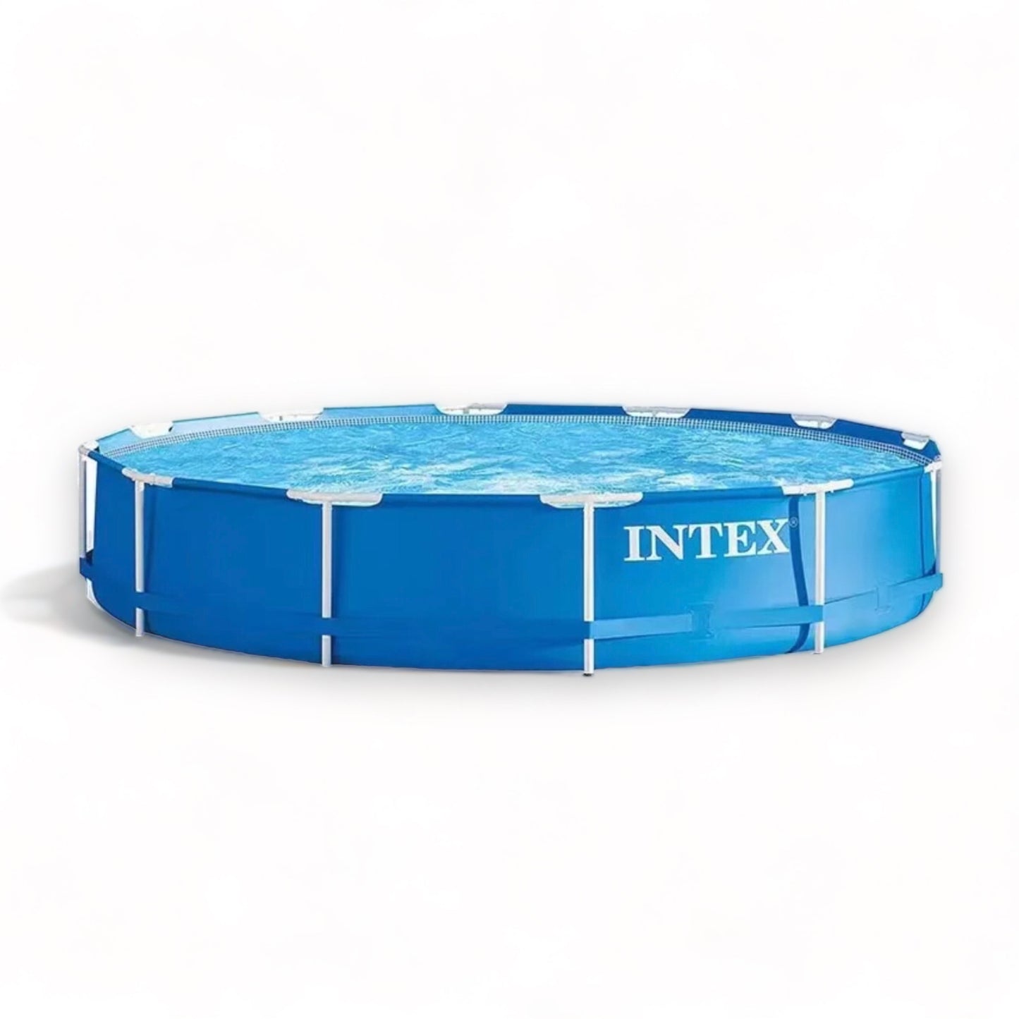 INTEX Metal Frame Pool - With Pump - Blue