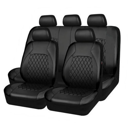 Car Seat Covers Set, Premium Leather-Look Full Interior Protection