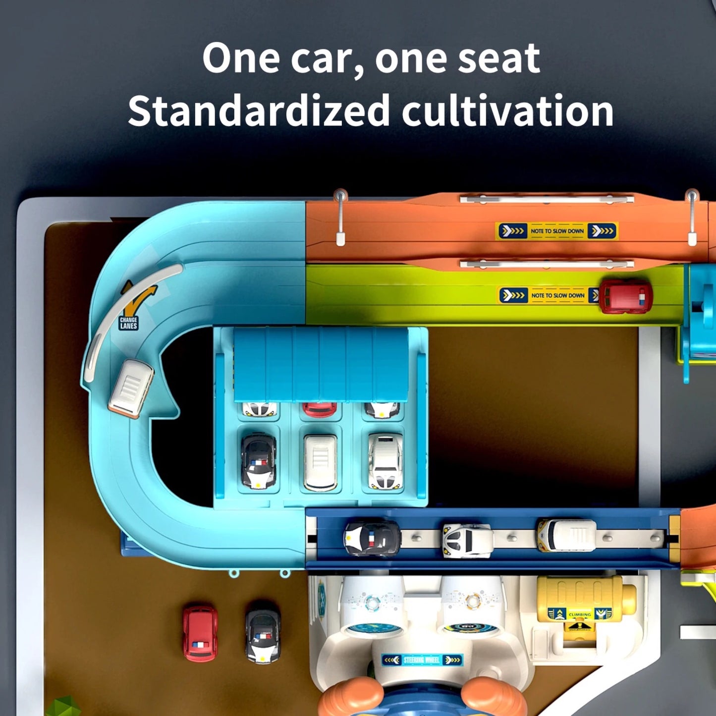 Urban Rail Transit Car Building Toy Set for 3-6-Year-Olds