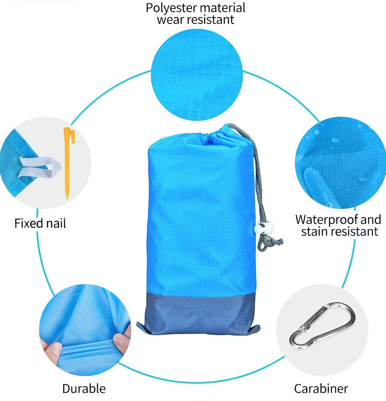 Anti-Sand and Waterproof Beach Mat