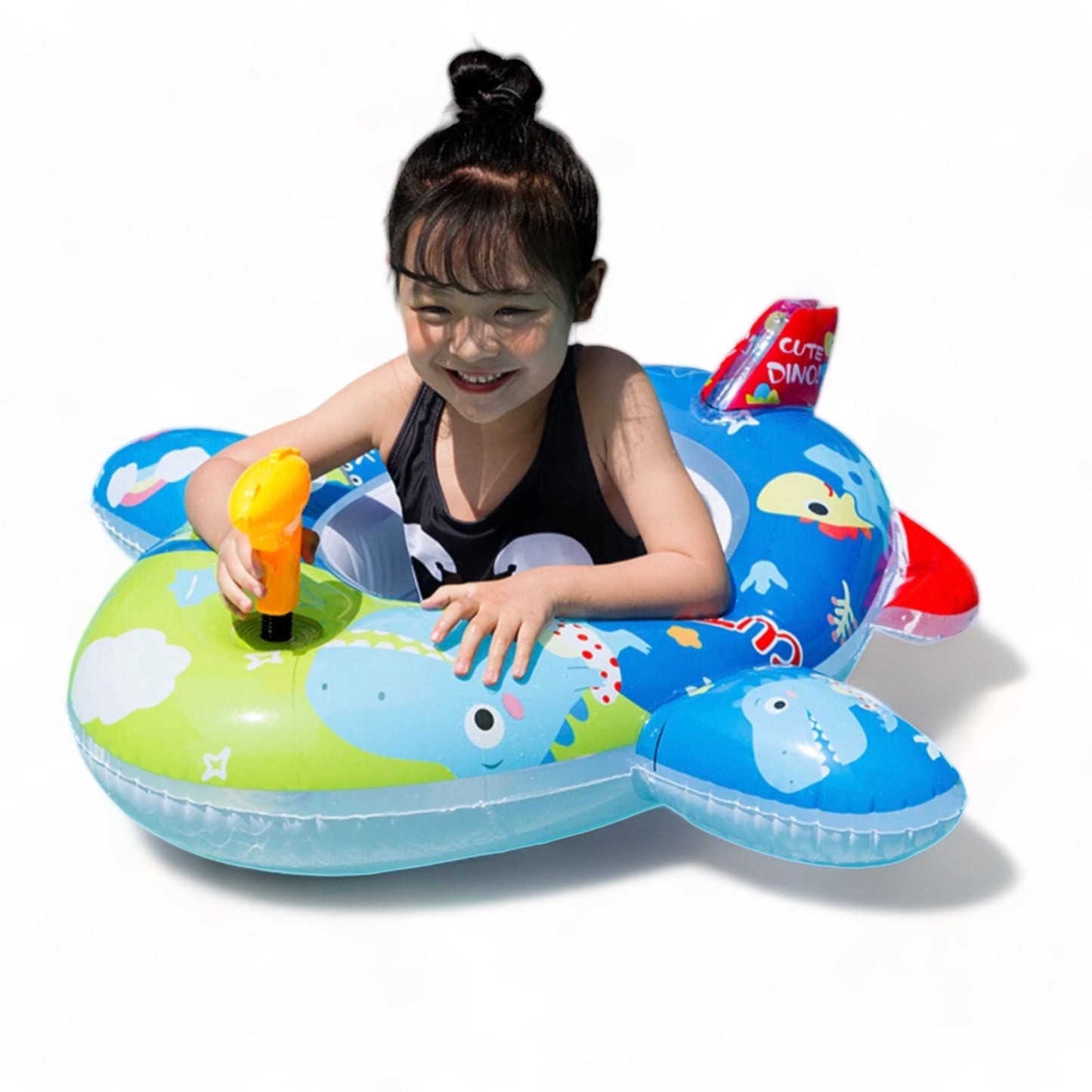 Inflatable swimming float ride for kids