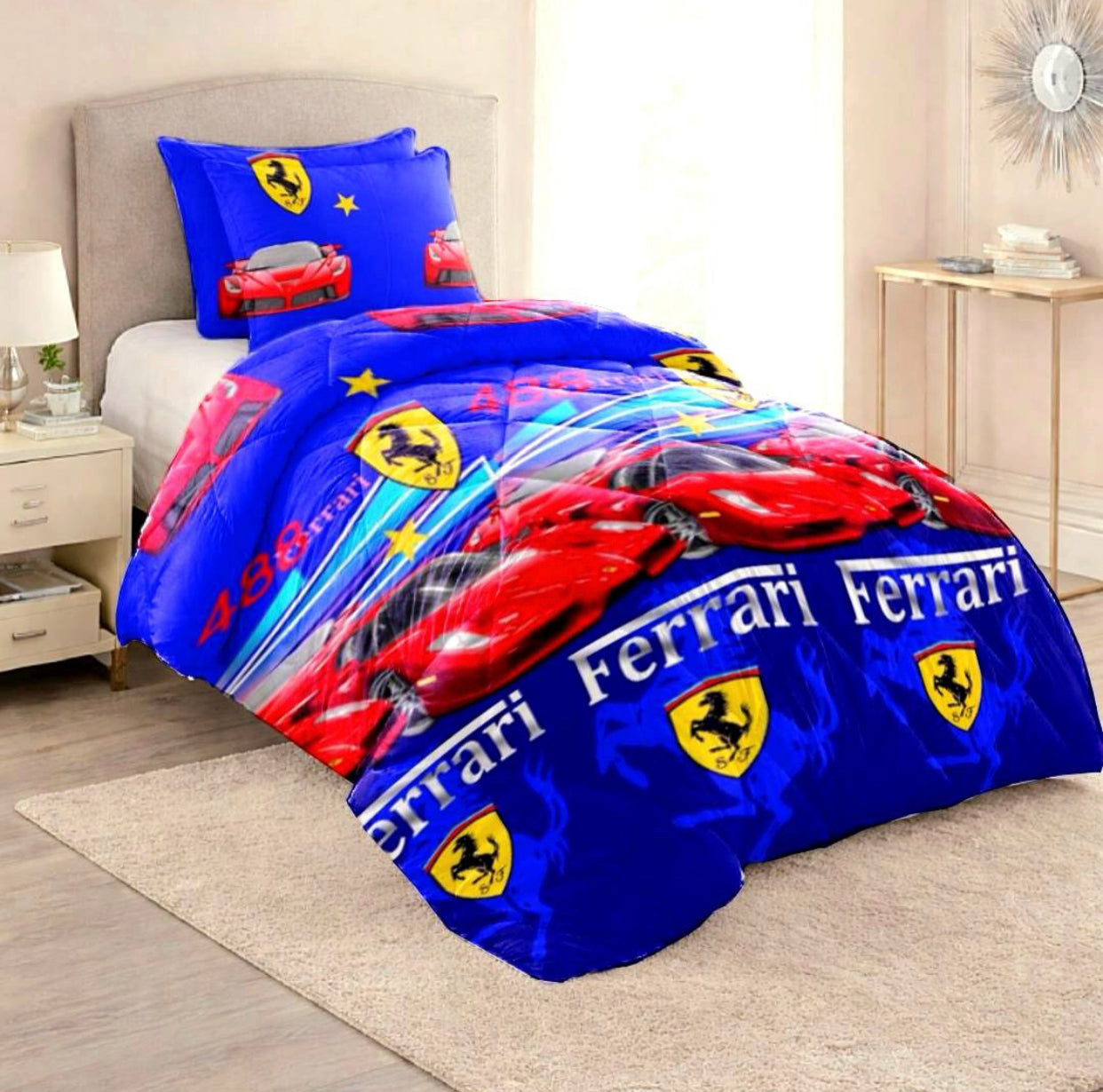 3 Piece Character Comforter Bedding Set – Kids Comforter with 2 Pillowcases Single & 3/4 Sizes