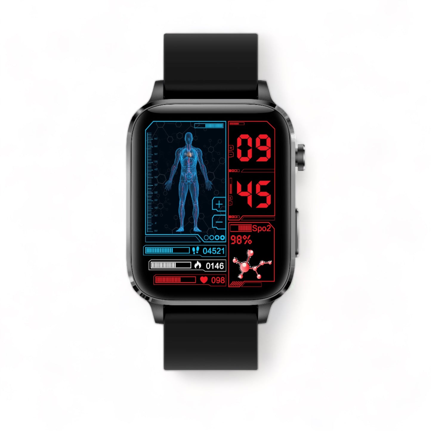 Health Smart Watch - Blood Sugar Monitoring & Laser Physiotherapy
