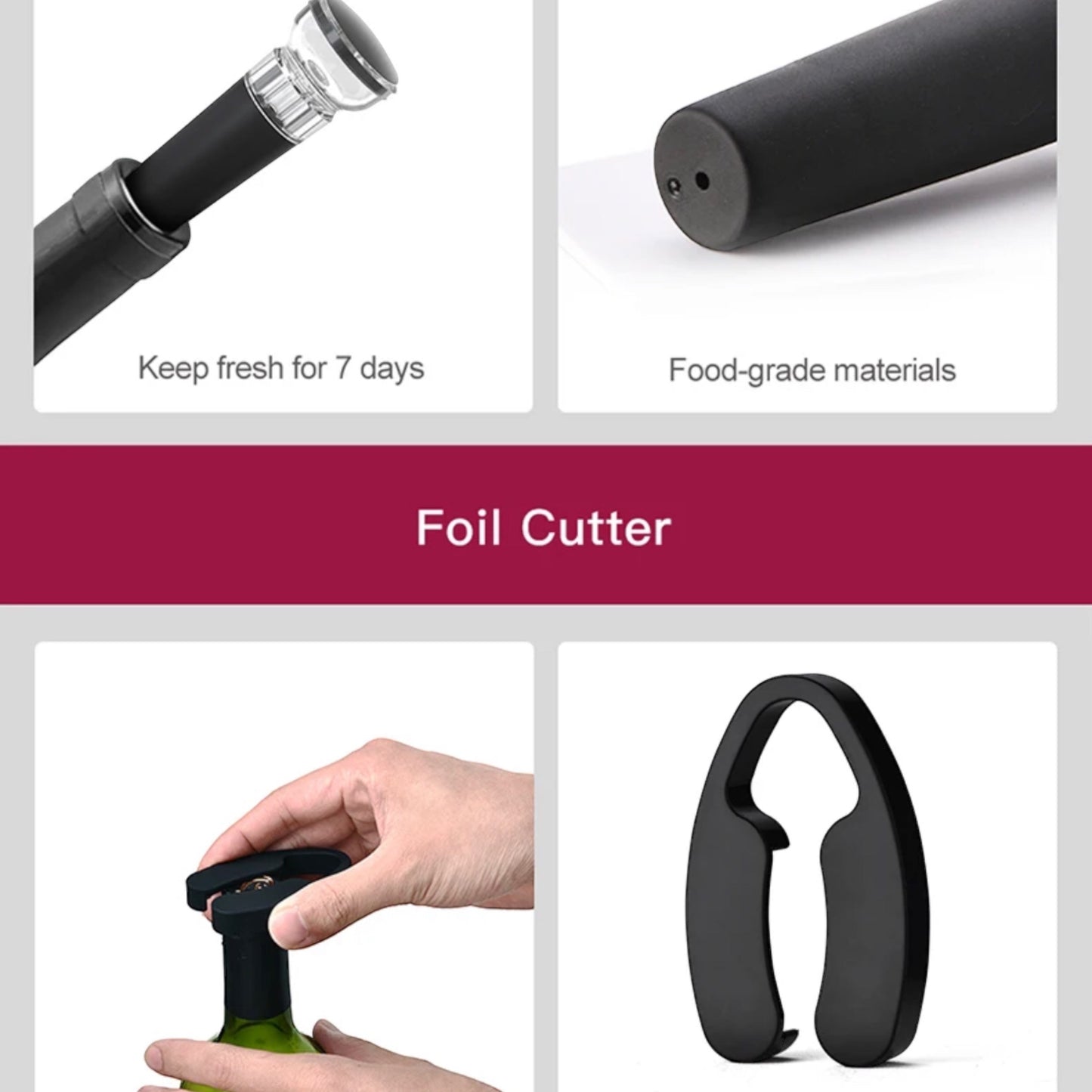 Air Pump Wine Opener Set