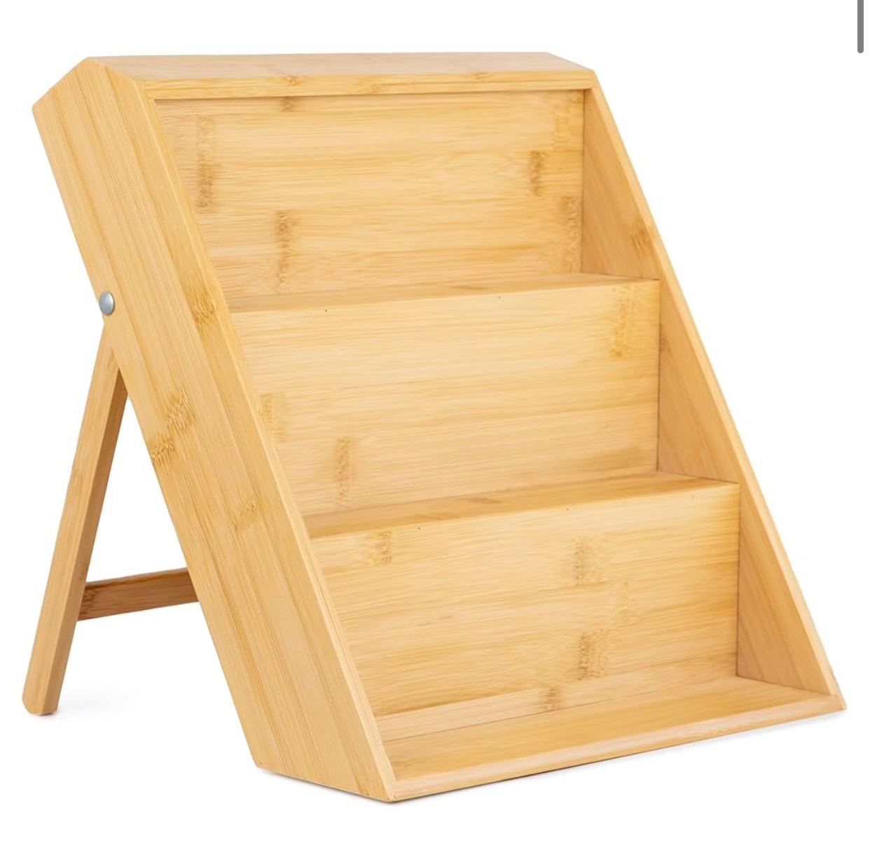 3-Tier Bamboo Wooden Kitchen Countertop Spice Shelf Rack Organiser