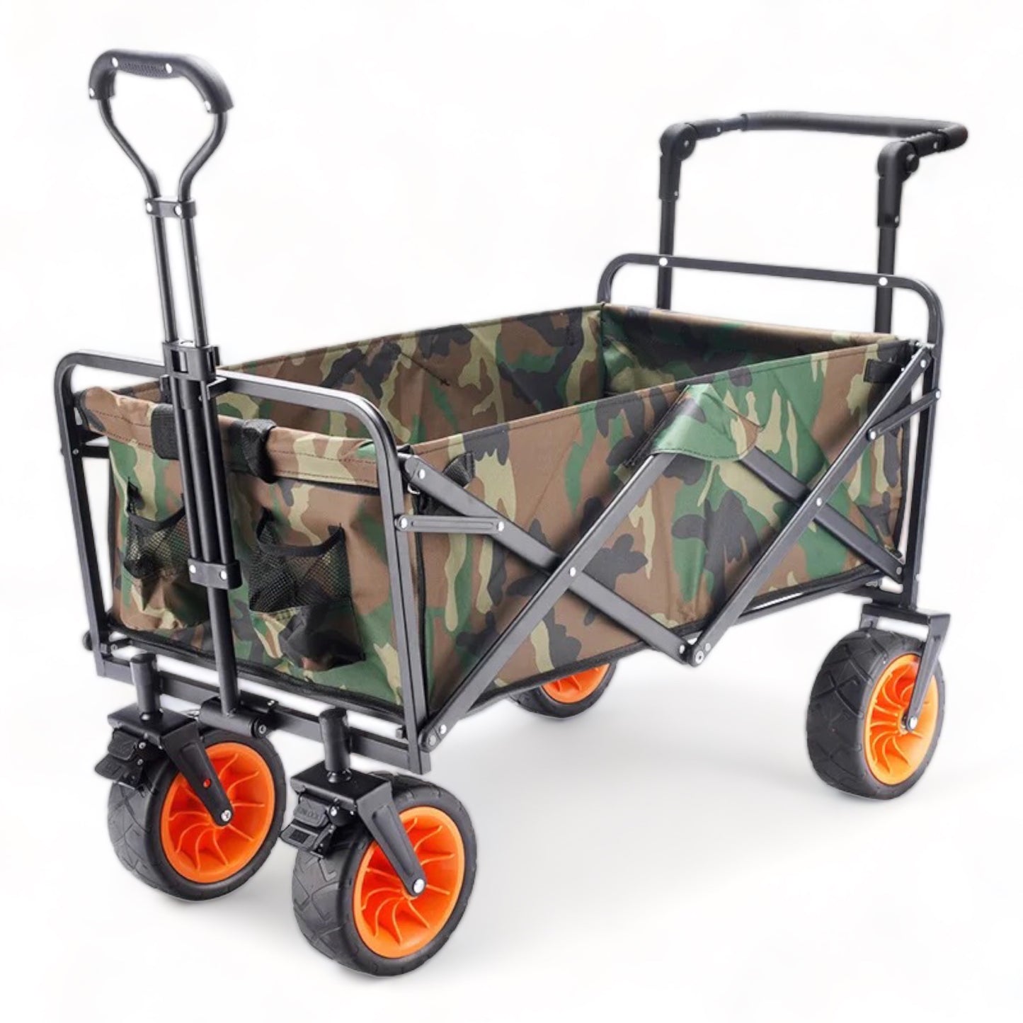 Premium Foldable Outdoor Wagon Cart Trolley for Beach, Picnics & Garden