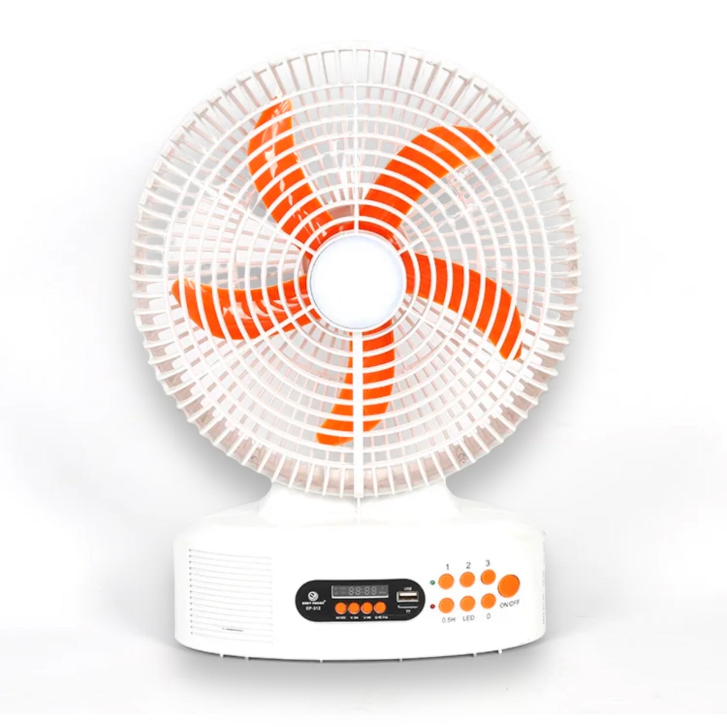 12 inch rechargeable solar fan