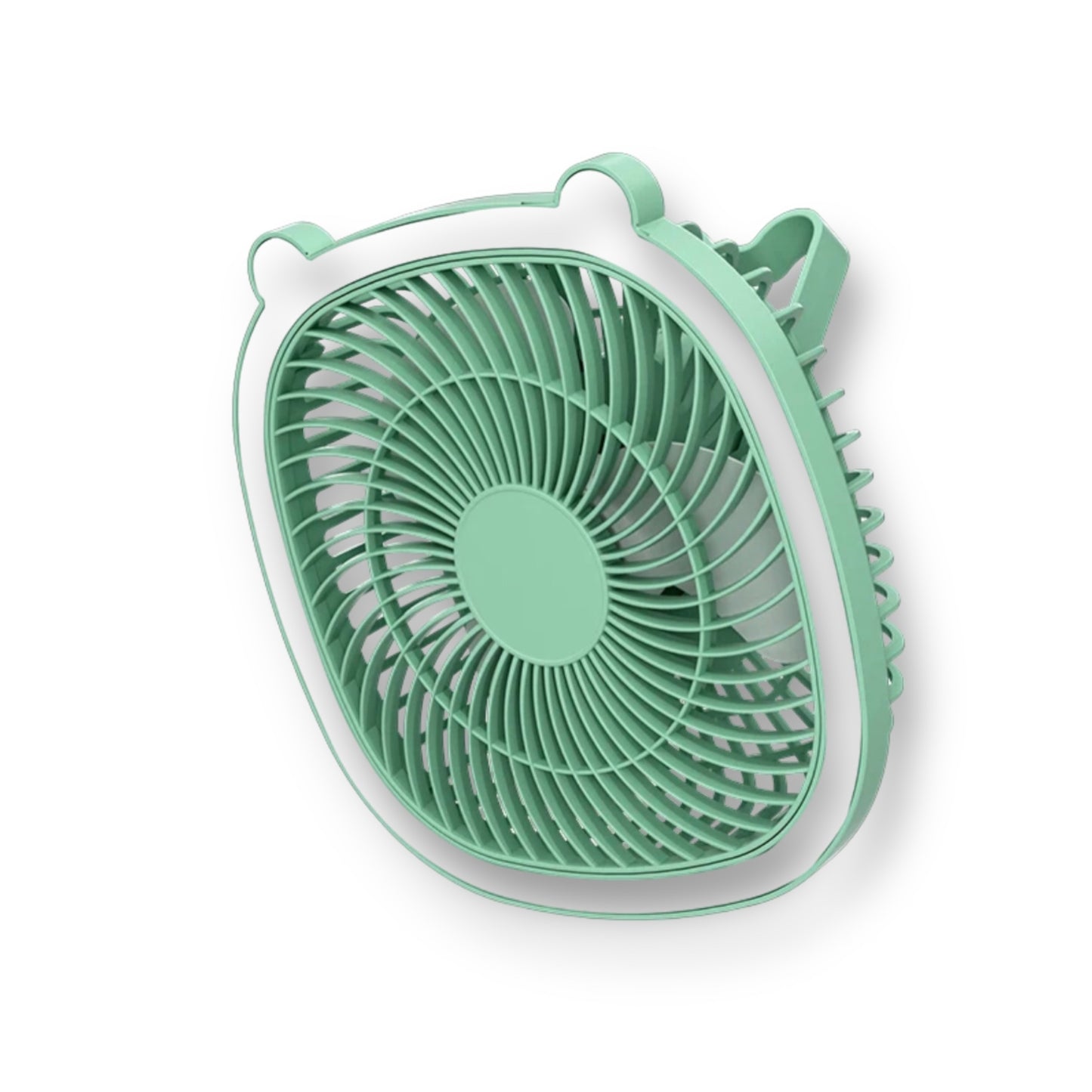 Bear ears desktop fan with led night light
