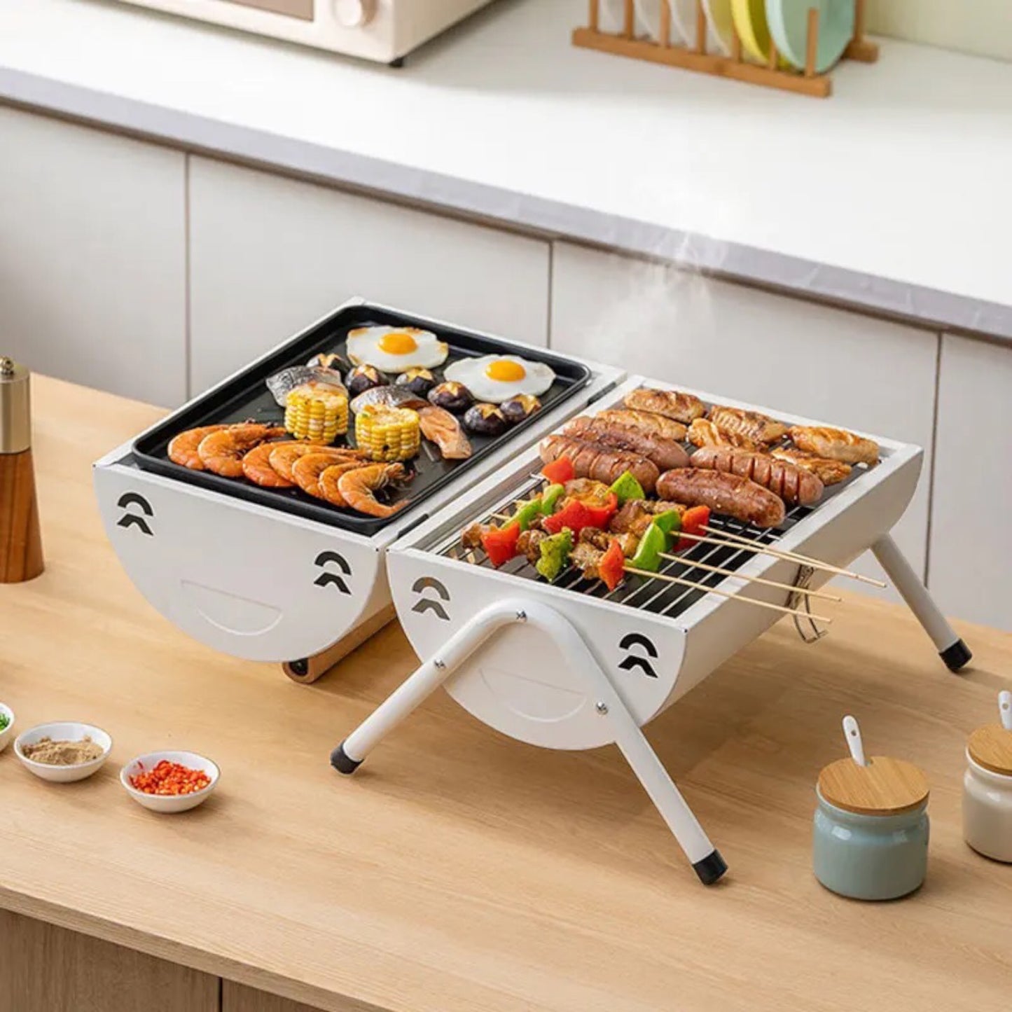 Portable Foldable Charcoal BBQ Grill/Braai Stand