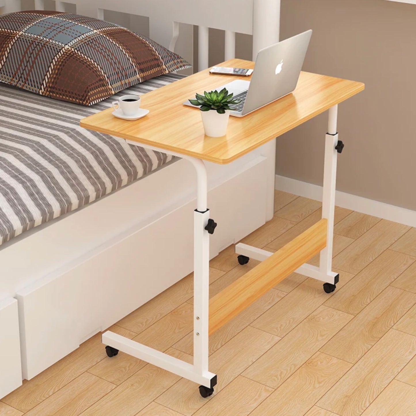 Multifunctional Adjustable Table with Wheels