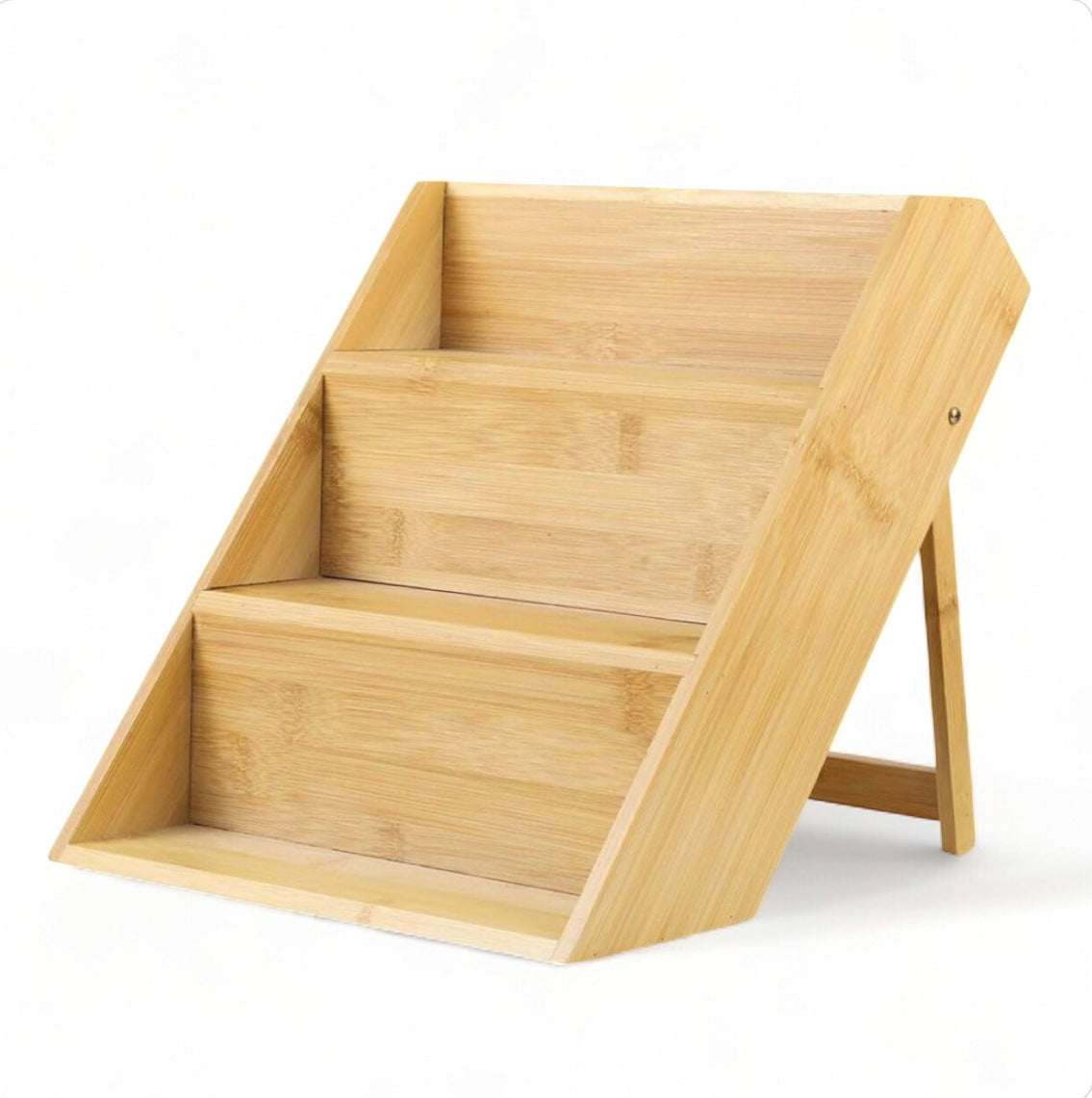 3-Tier Bamboo Wooden Kitchen Countertop Spice Shelf Rack Organiser