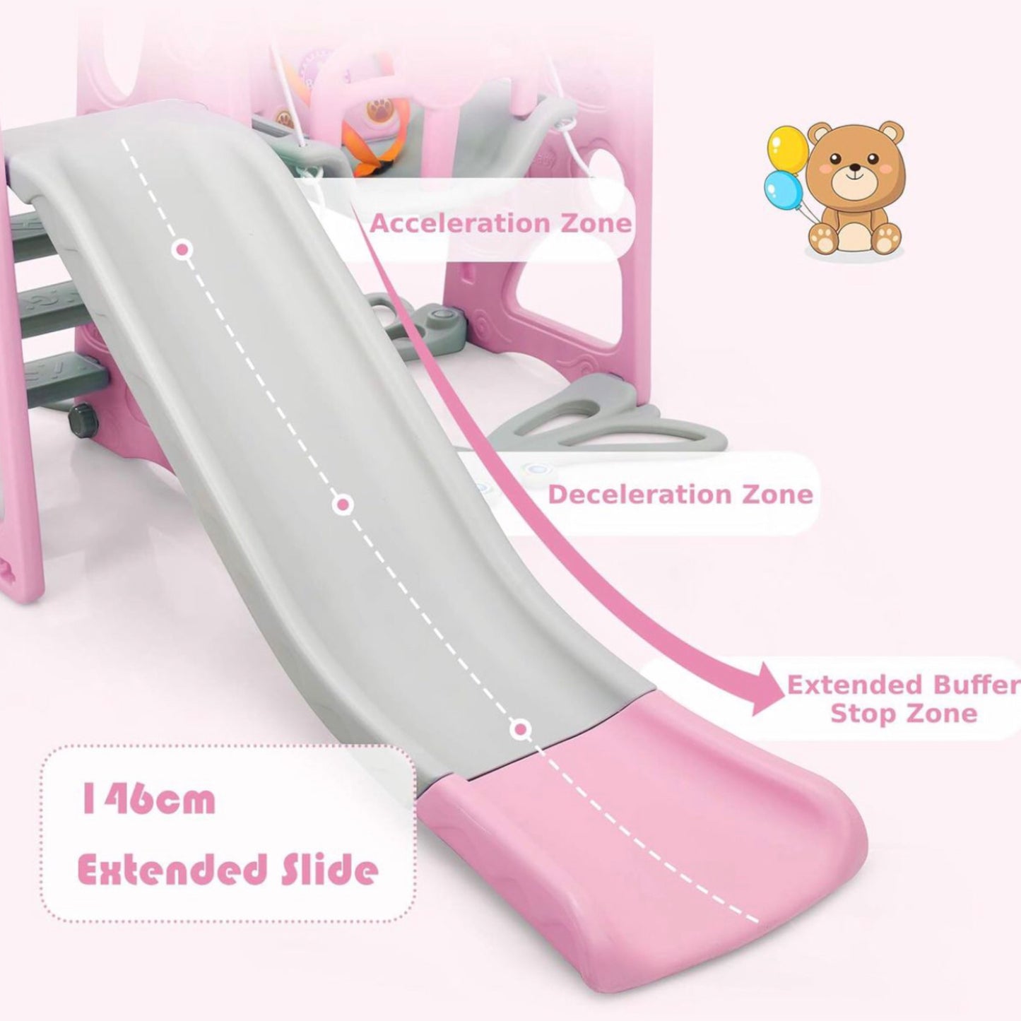 4 in 1 Toddler Climber & Swing Set