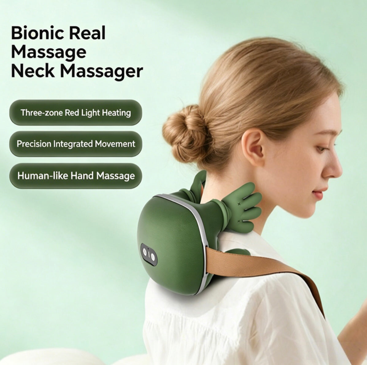 4D Shiatsu Kneading Neck & Shoulder Massager with Heat