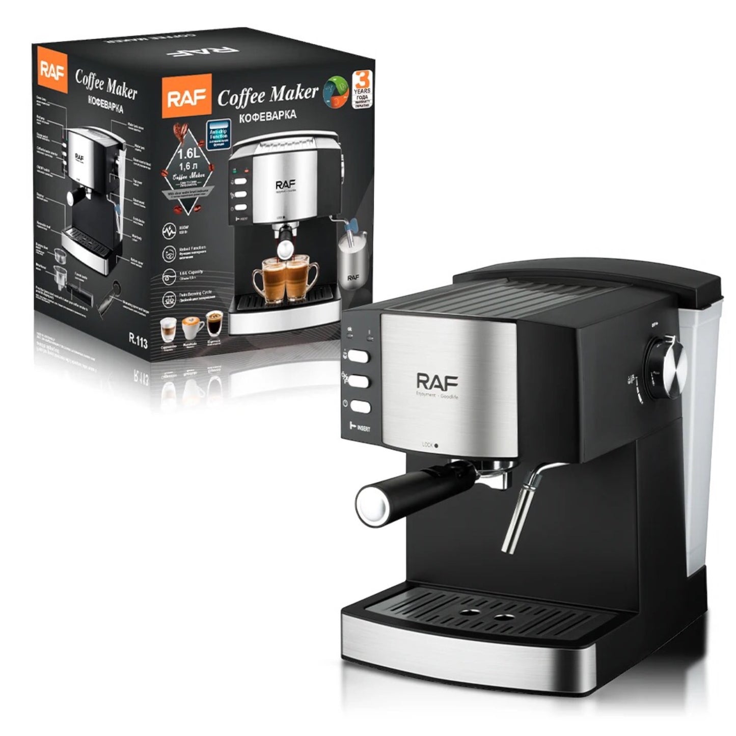 RAF Coffee Maker - Your Ultimate Espresso and Cappuccino Brewing Solution