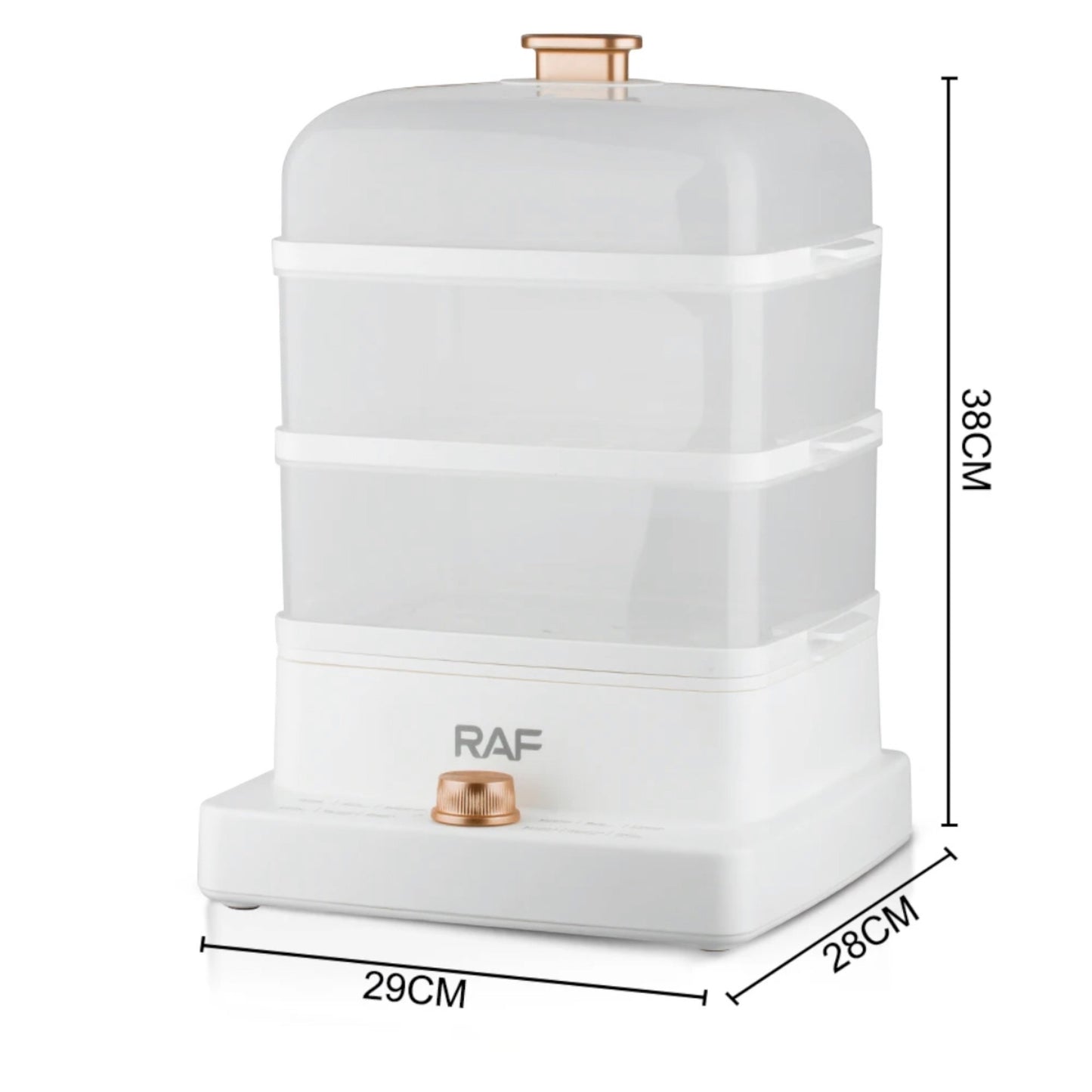 RAF 3 Tier Electric Food Steamer