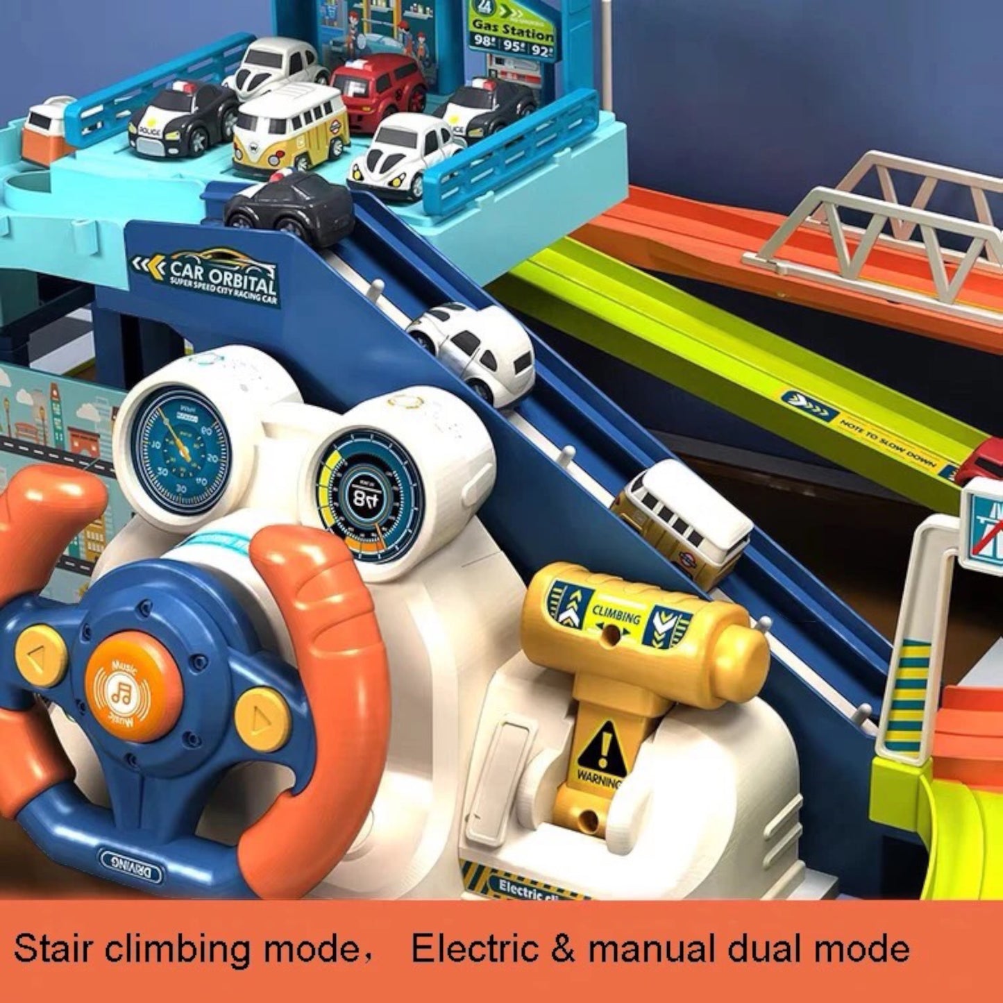 Urban Rail Transit Car Building Toy Set for 3-6-Year-Olds