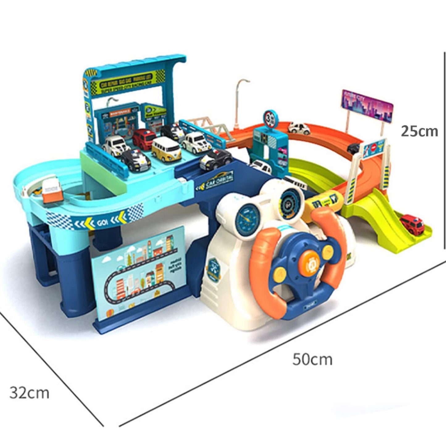 Urban Rail Transit Car Building Toy Set for 3-6-Year-Olds