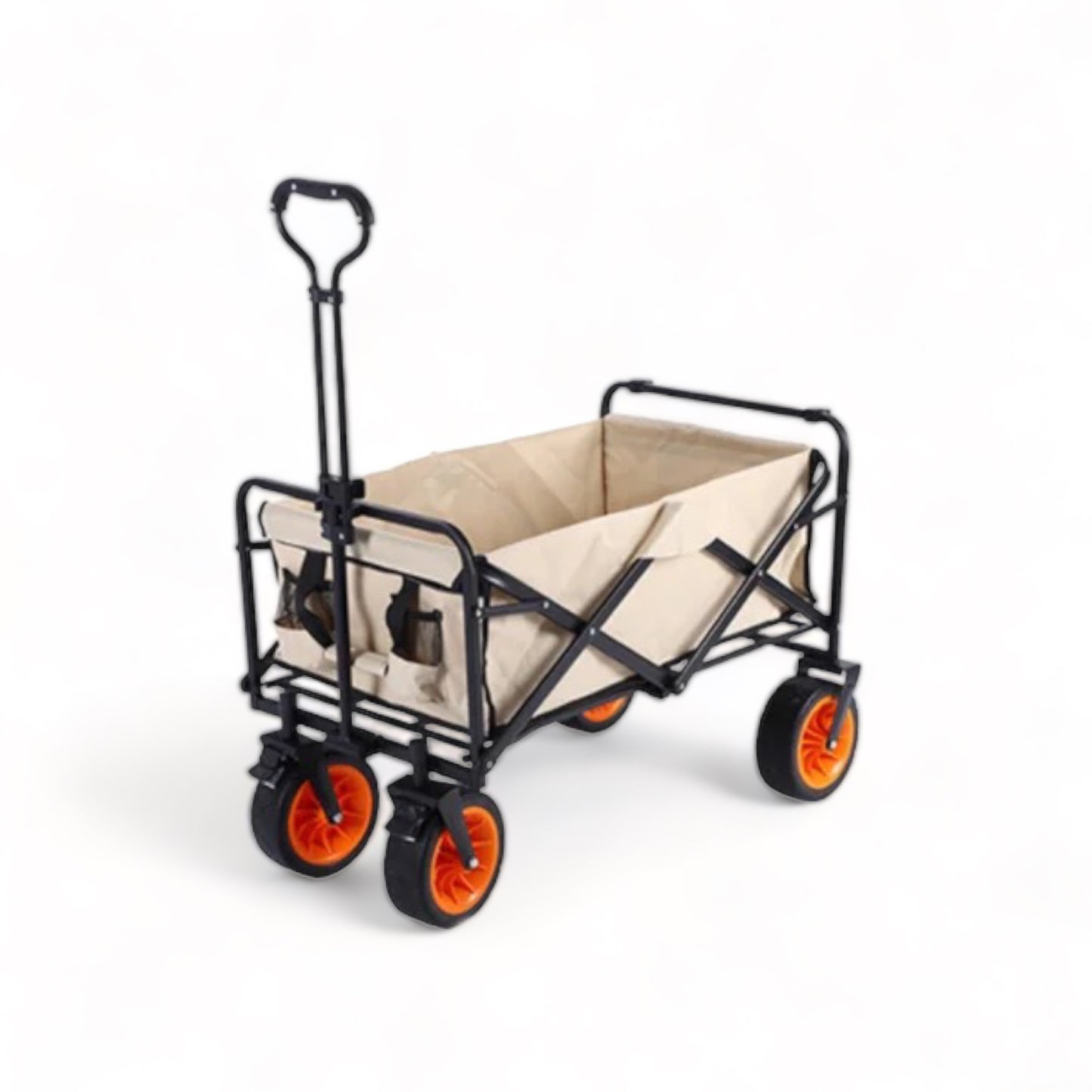 Premium Foldable Outdoor Wagon Cart Trolley for Beach, Picnics & Garden