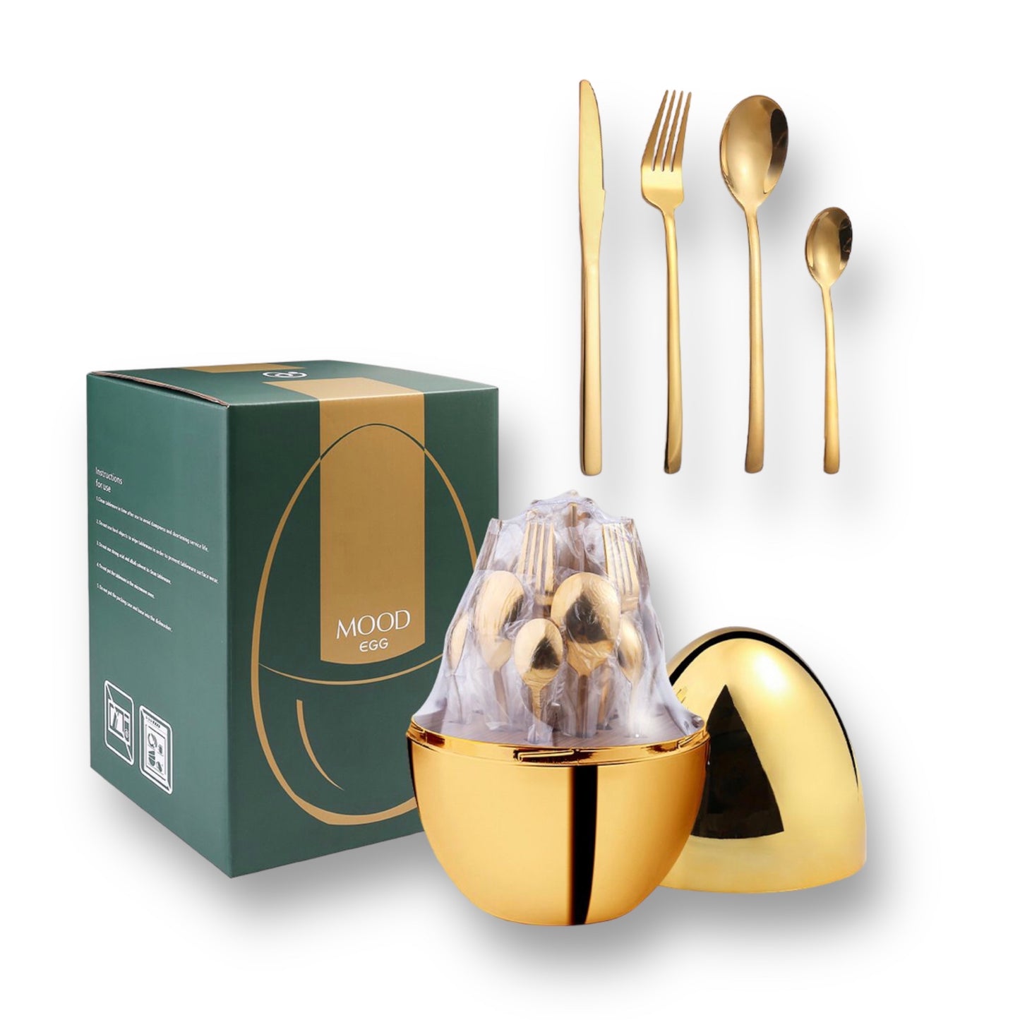24 piece stainless steel cutlery set