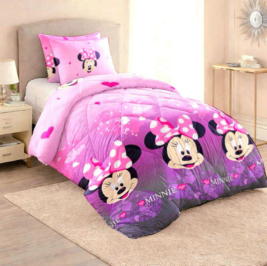3 Piece Character Comforter Bedding Set – Kids Comforter with 2 Pillowcases Single & 3/4 Sizes