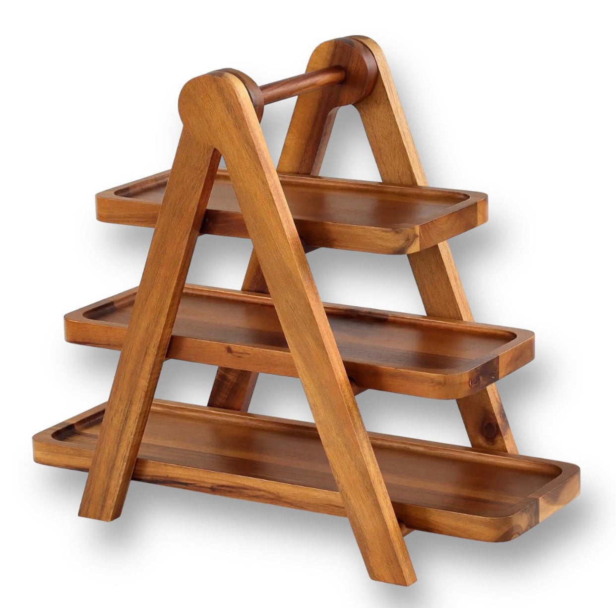 3 Tier Ladder Multifunctional Wooden Serving Tray