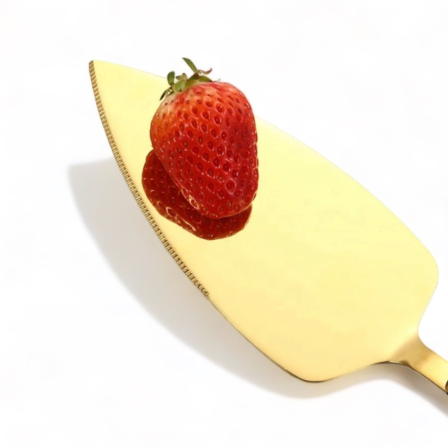 Ceramic Marble & Gold Wedding Cake Knife & Server Set.