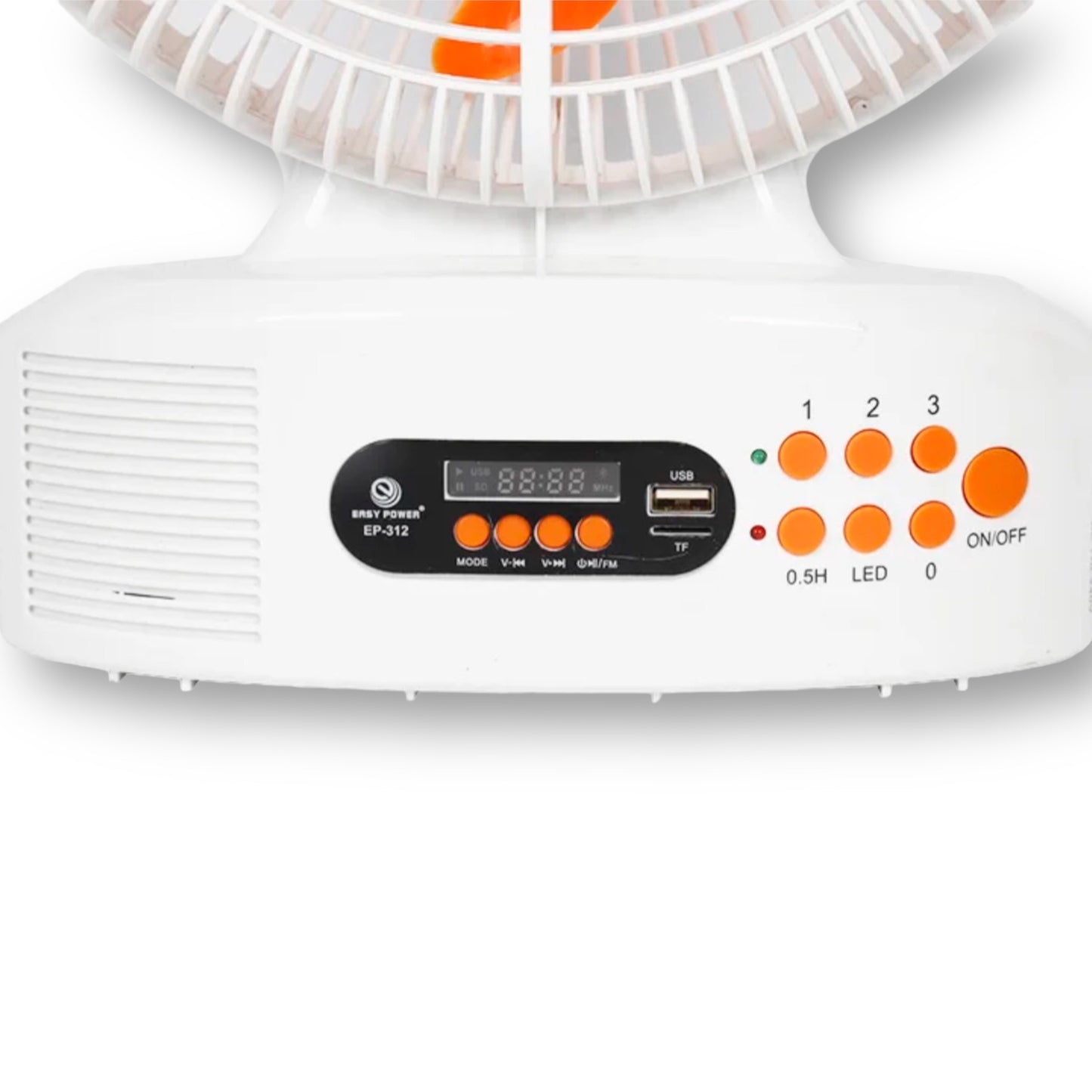 12 inch rechargeable solar fan