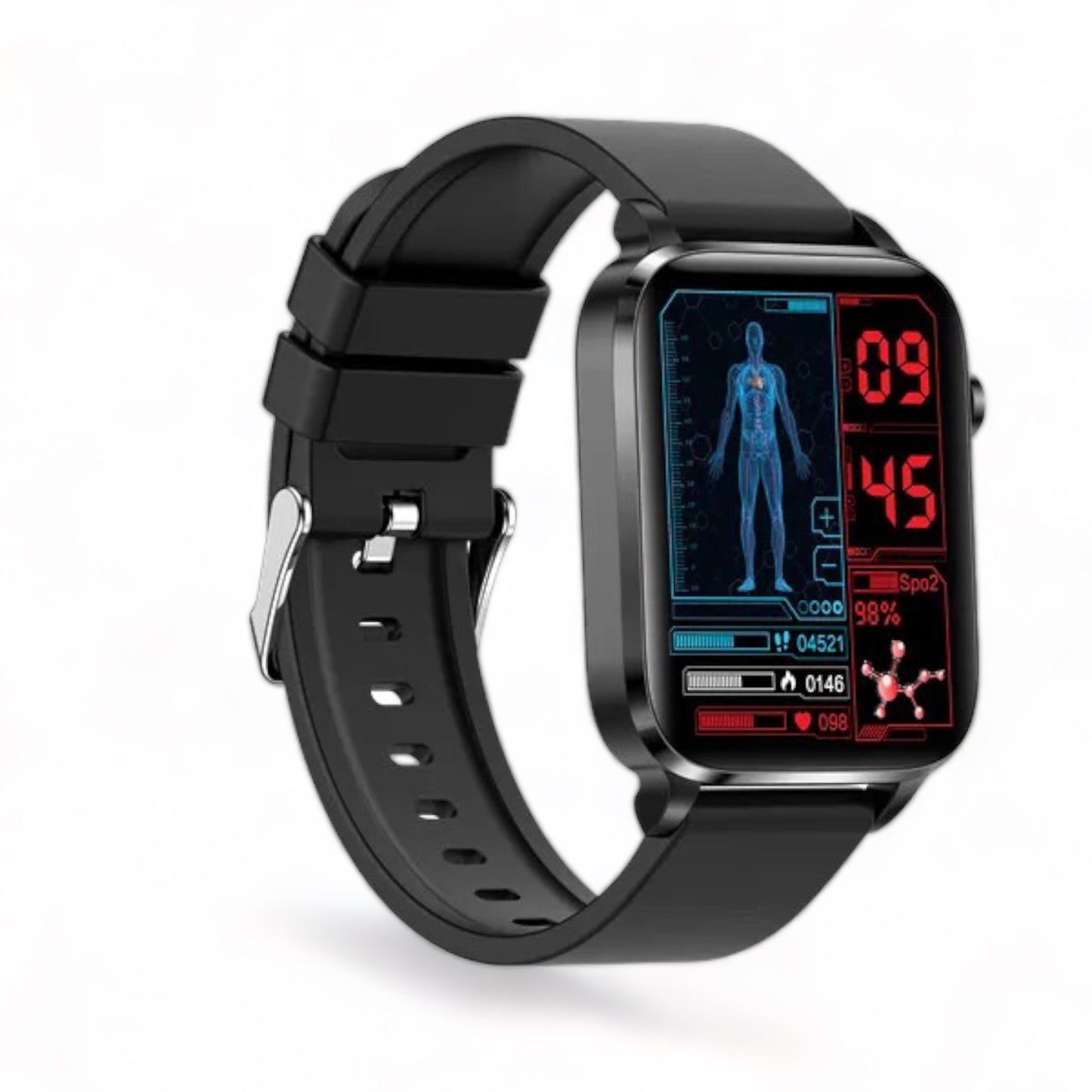 Health Smart Watch - Blood Sugar Monitoring & Laser Physiotherapy