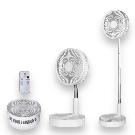 Foldable USB Rechargeable Retractable Fan
