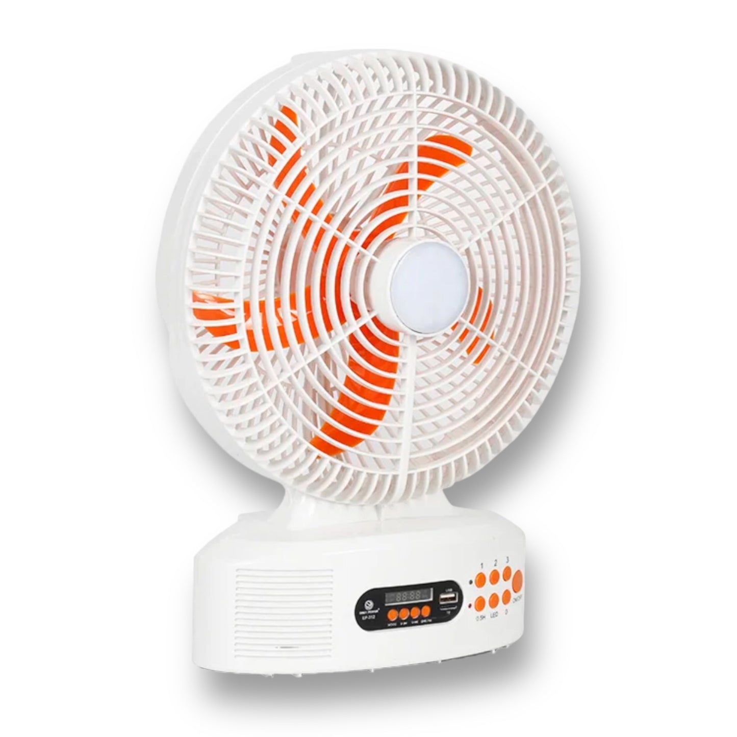12 inch rechargeable solar fan