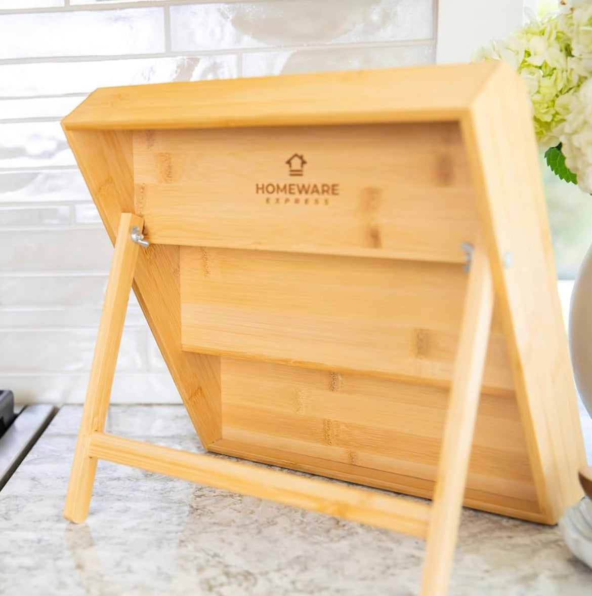 3-Tier Bamboo Wooden Kitchen Countertop Spice Shelf Rack Organiser
