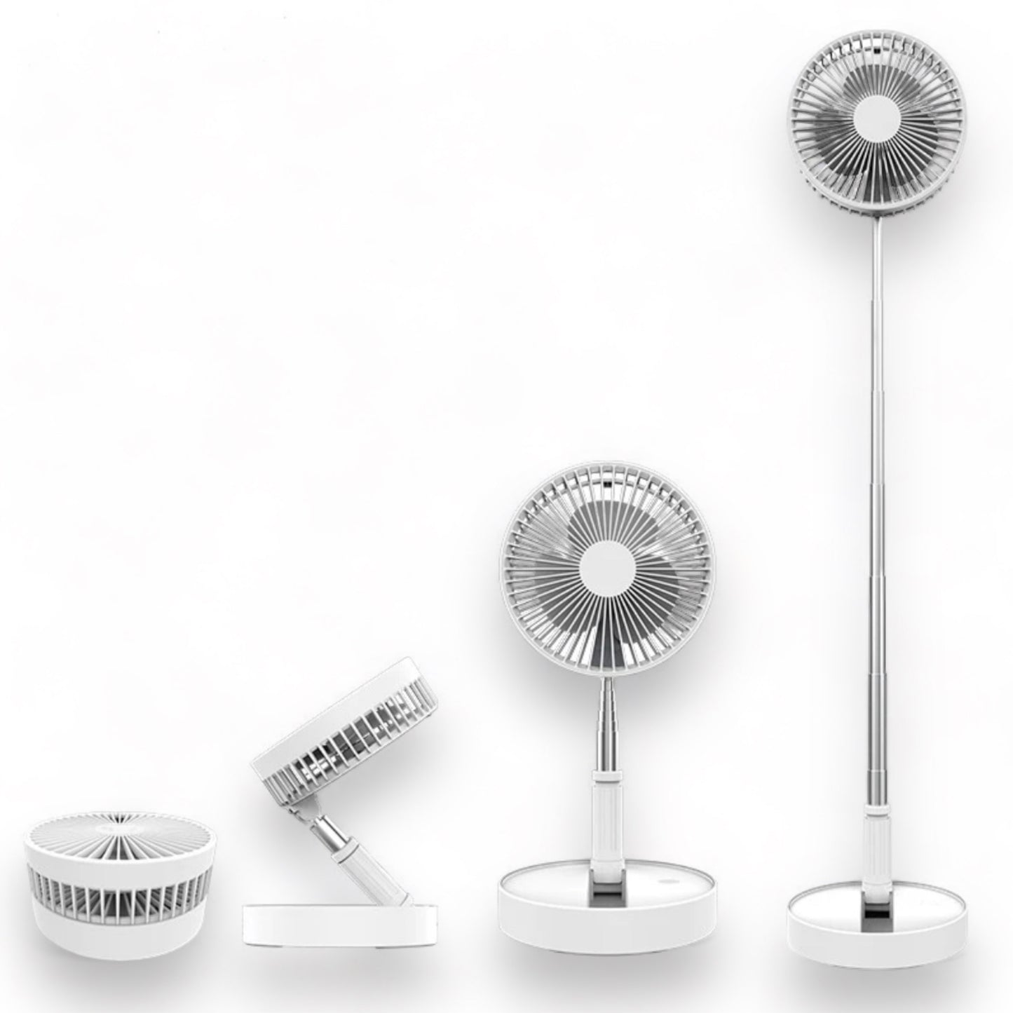Foldable USB Rechargeable Retractable Fan