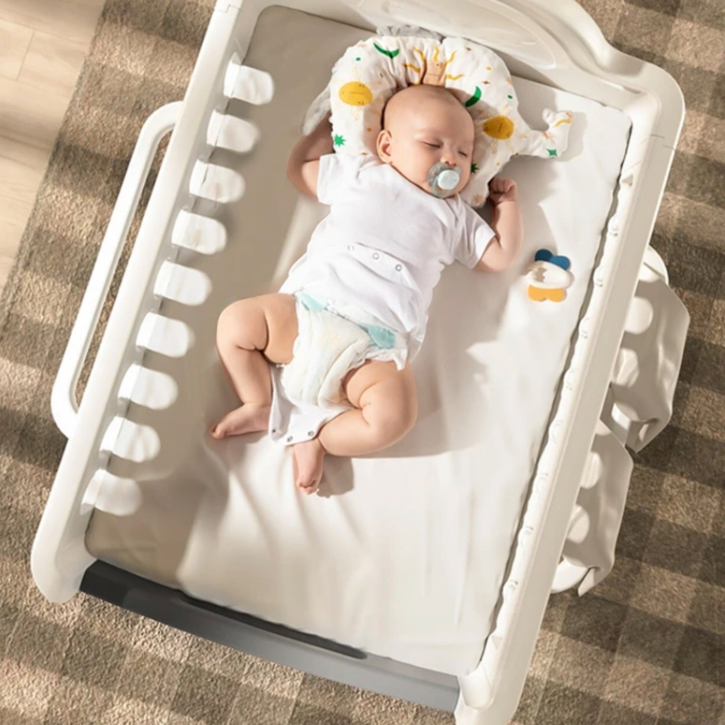 All-in-One Baby Care Desk – Diaper Changing Table with Soft Mattress and Pillow for Ultimate Comfort