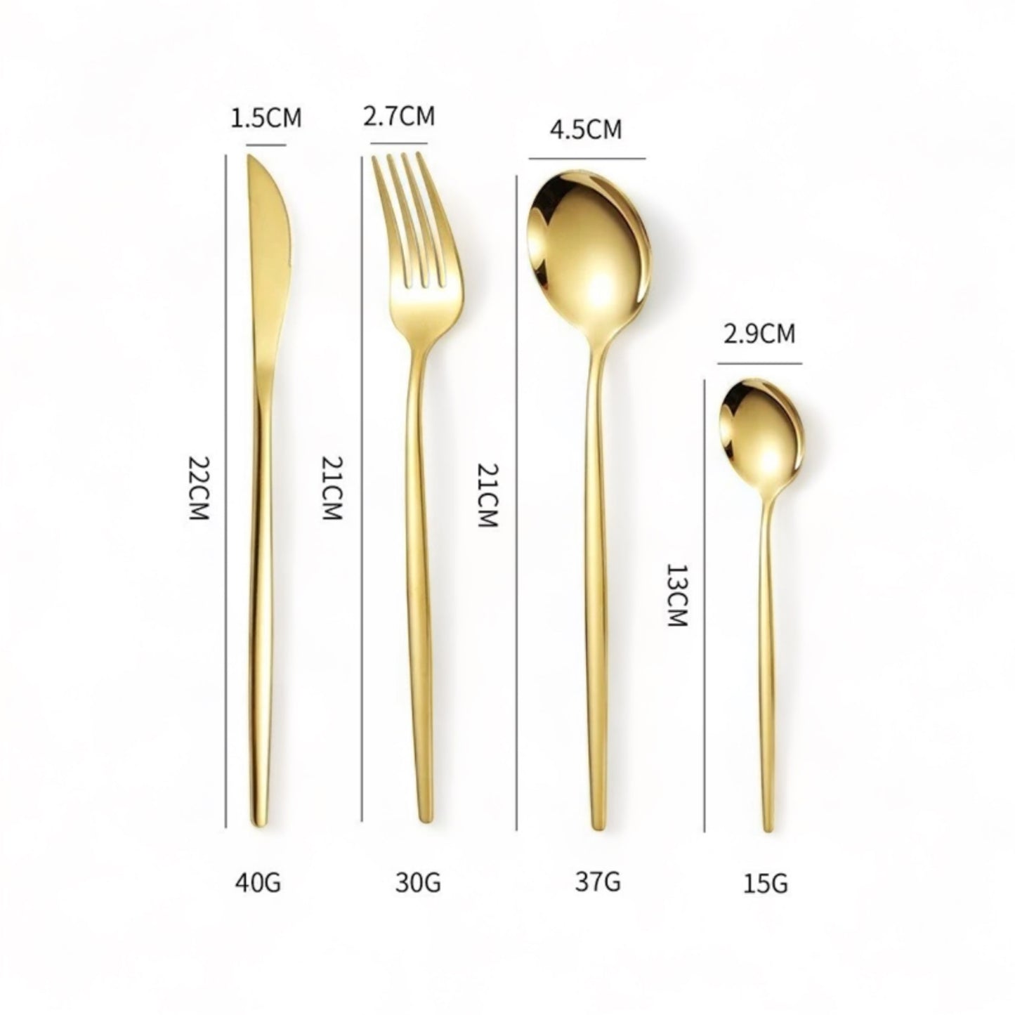 24-Piece Stainless Steel Cutlery Set with Magnetic Stylish Box
