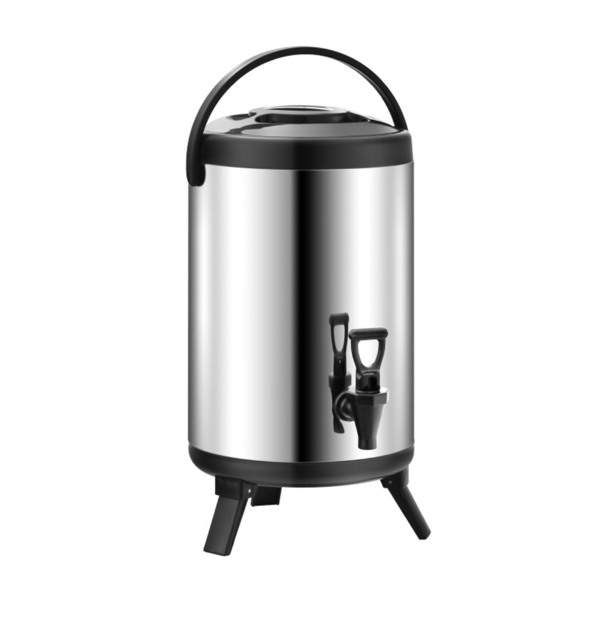 10 Litre Stainless Steel Insulated Beverage Dispenser with Tap