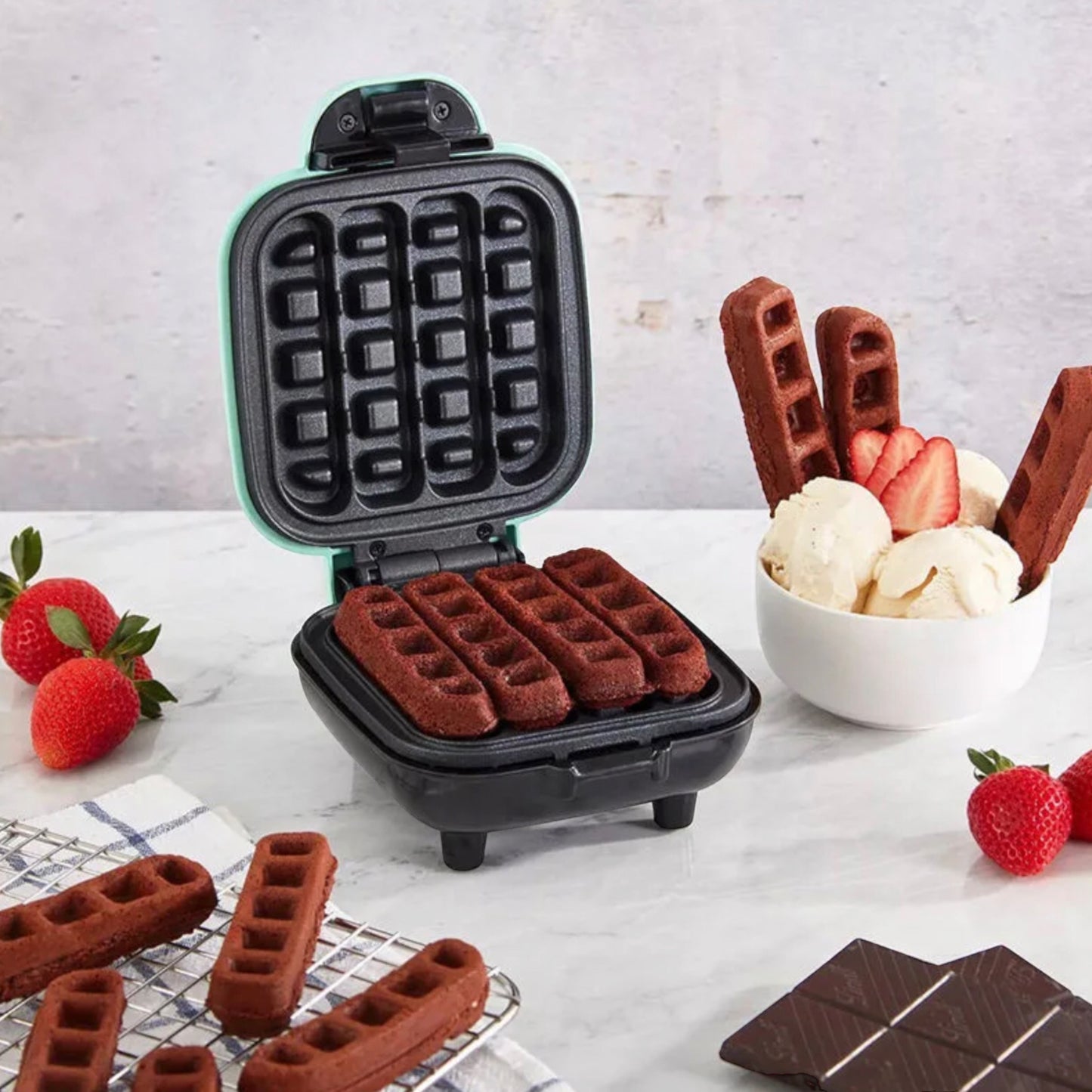 Waffle sticks maker