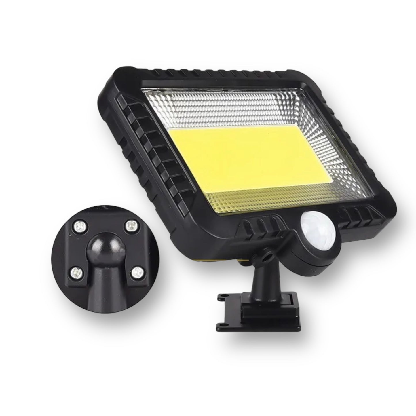 Solar motion sensor lamp with remote control