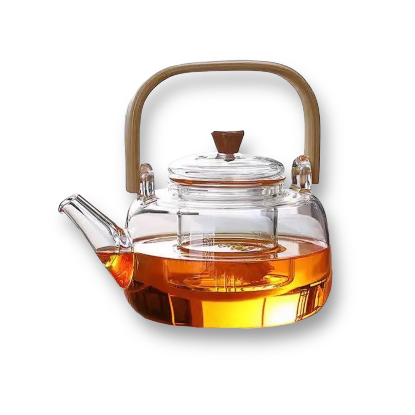 Stove top glass infuser kettle