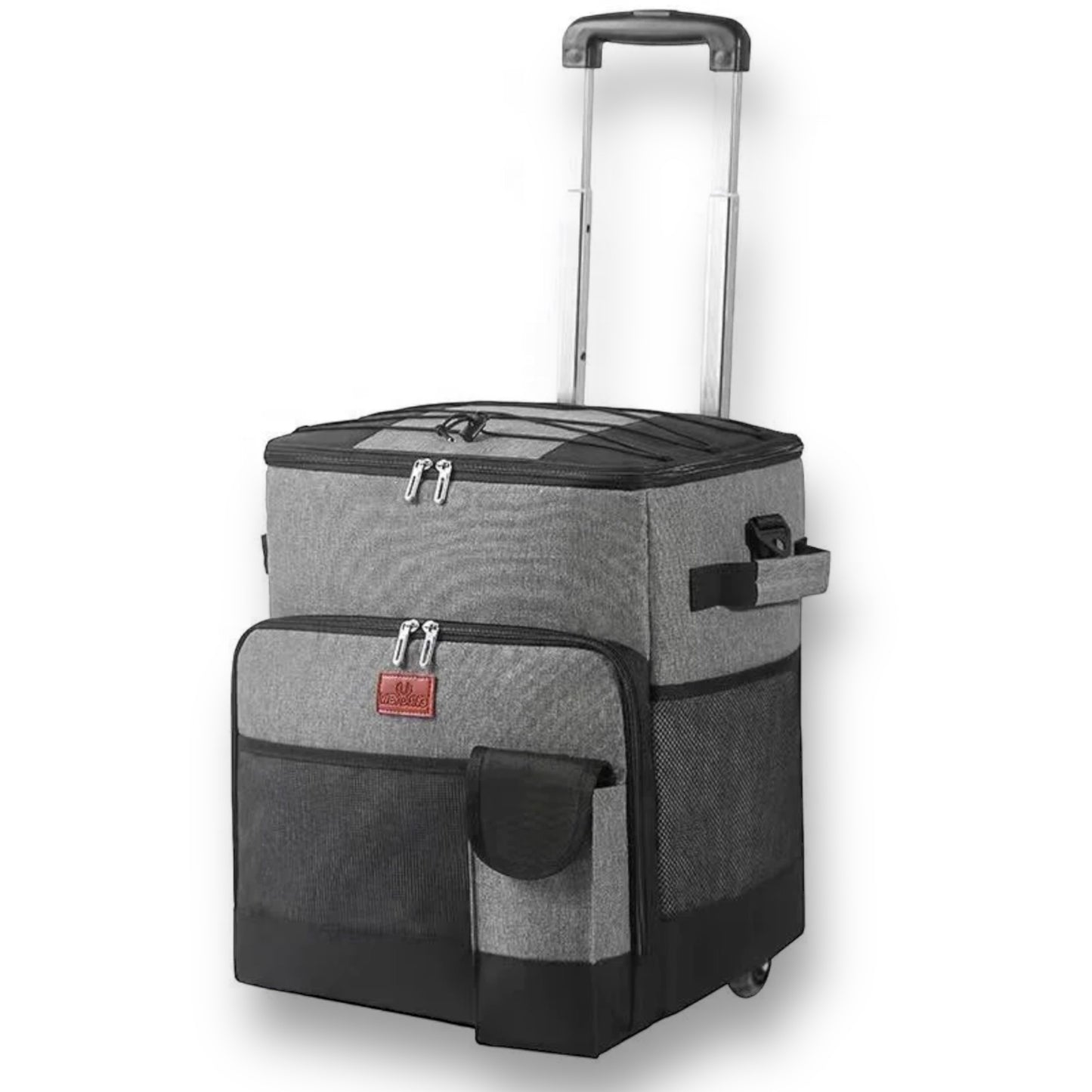 Foldable trolley thermal cooler bag