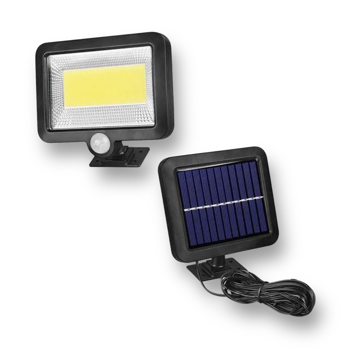 Solar motion sensor lamp with remote control