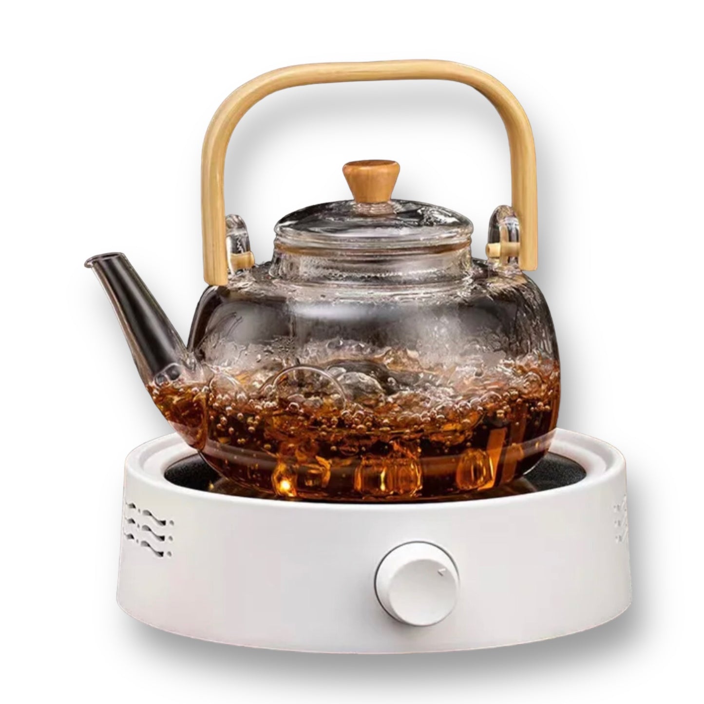 Stove top glass infuser kettle