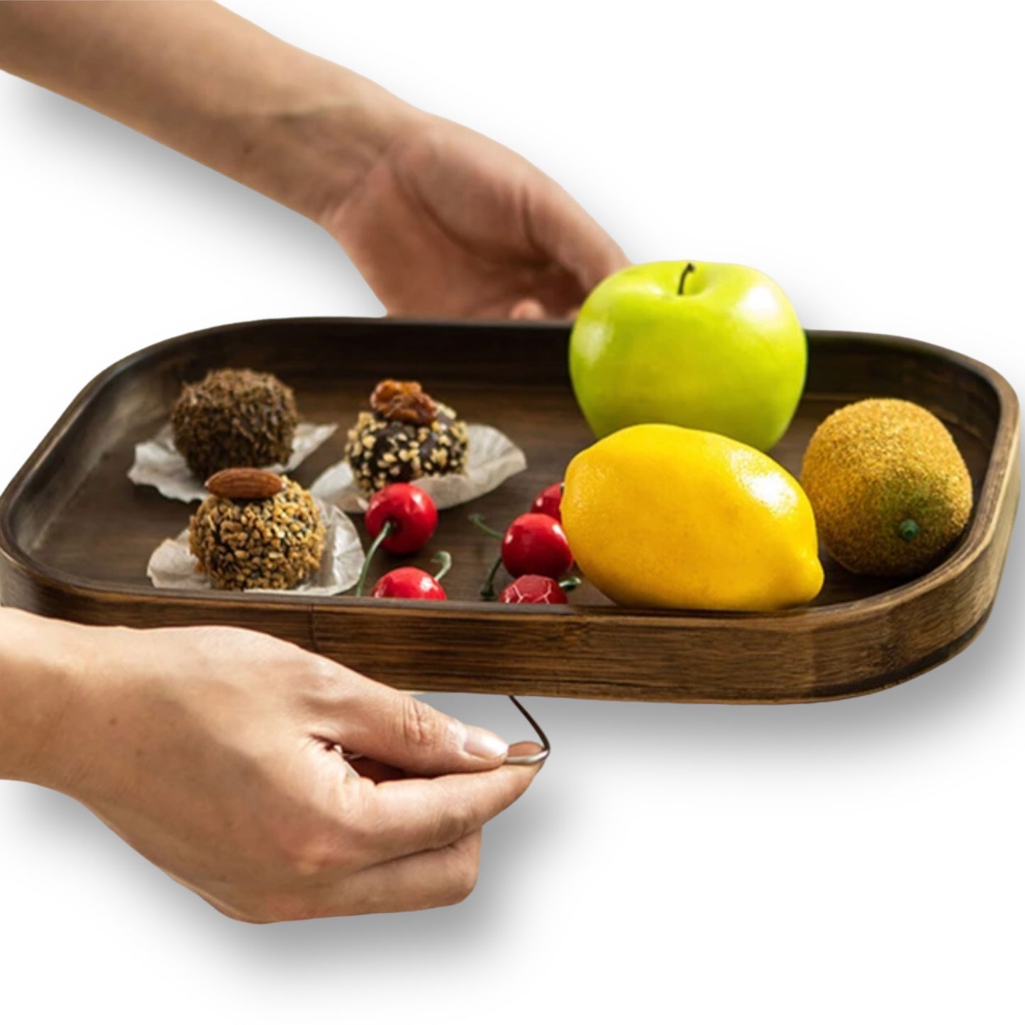 Sofa armrest decor tray